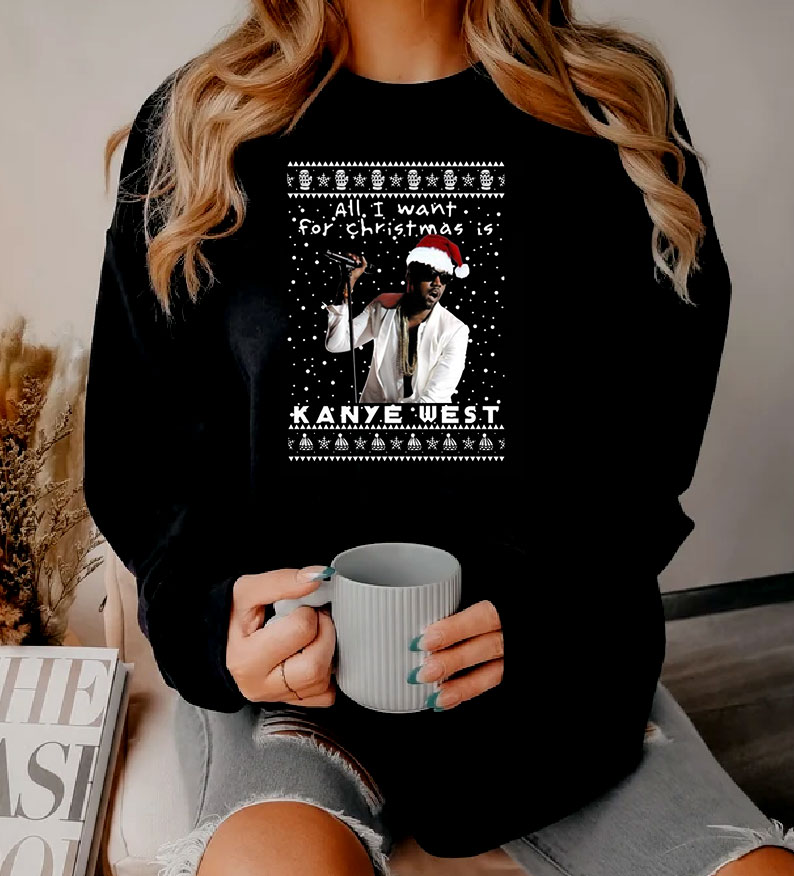 Kanye West Rapper Ugly Christmas Sweatshirt