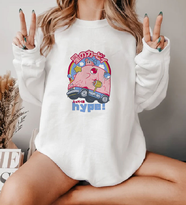 Kirby Pink Hype Game Sweatshirt
