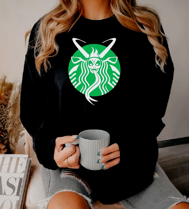 Krampus Presso StarBucks Parody Sweatshirt