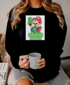 Mario And Luigi Kissing Funny Sweatshirt