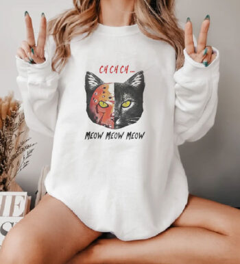 Parody Jason Voorhees Cat Meow Sweatshirt