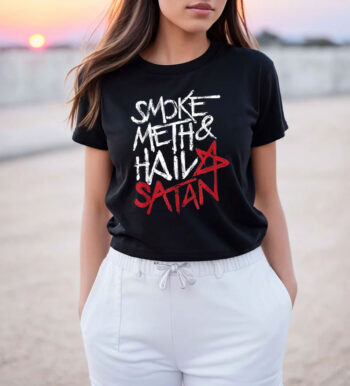 Smoke Meth Hail Funny Satan T Shirt