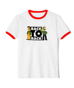 Back To Back Records Simpsons Ringer Red Tee