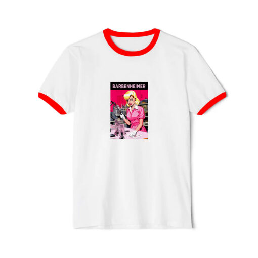 Barbenheimer Funny Meme Movie Ringer Red Tee
