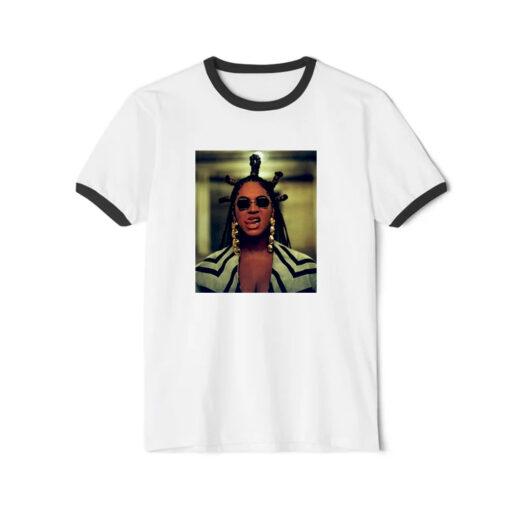 Beyonce Hip Hop Beyonce Renaissance World Tour 2023 Ringer Black Tee