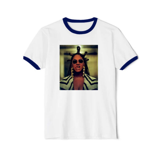 Beyonce Hip Hop Beyonce Renaissance World Tour 2023 Ringer Navy Tee