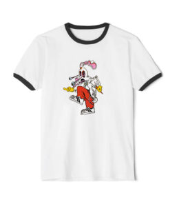 Blink182 Roger Rabbit Ringer Black Tee