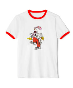 Blink182 Roger Rabbit Ringer Red Tee