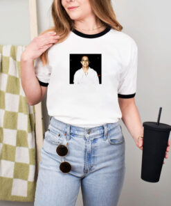 Britney Spears Shaved Head Graphic Ringer Tee