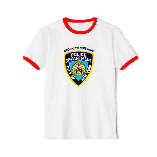 Brooklyn Nine Nine Badge Nominated Tv Show Ringer Red Tee