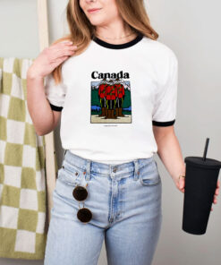 Canada Mounties Hamilton Ontario Canadian Ringer Tee