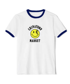 Chinatown Market Mike Tyson Smiley Face Ringer Navy Tee