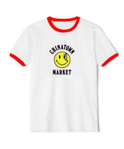 Chinatown Market Mike Tyson Smiley Face Ringer Red Tee