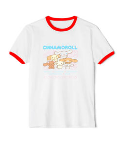 Cinnamoroll Family Strawberries Ringer Red Tee