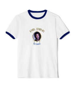 Dr Dre The Chronic Graphic Ringer Navy Tee