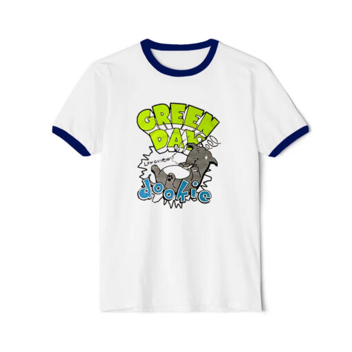 Green Day Dookie Longview Ringer Navy Tee