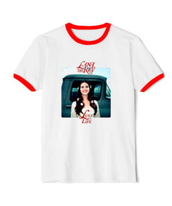 Lana Del Rey Lust For Life Album Ringer Red Tee