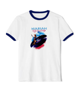 Mariah Carey Sweet Fantasy Tour Ringer Navy Tee
