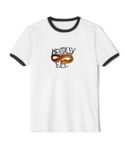 Mentally Eel Ringer Black Tee