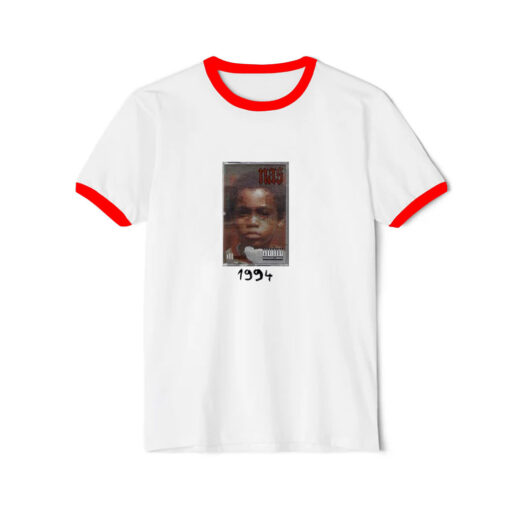 Nas Illmatic 1994 Old School Retro Ringer Red Tee