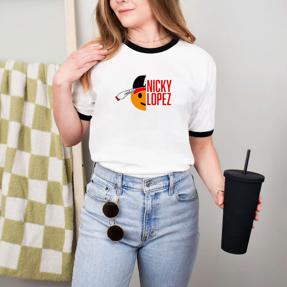 Nicky Lopez Salute Atlanta Braves Ringer Tee