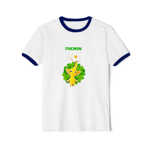 Nintendo Yellow Pikmin Ringer Navy Tee