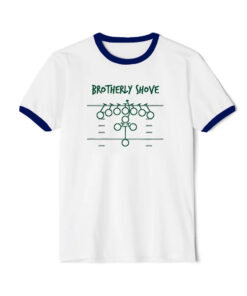 Philadelphia Eagles Brotherly Shove Ringer Navy Tee