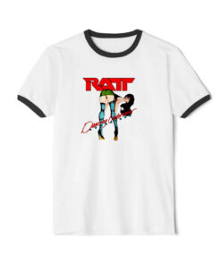 Ratt Dancing Undercover Ringer Black Tee