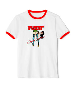 Ratt Dancing Undercover Ringer Red Tee