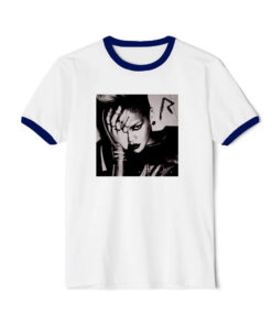 Rihanna Rated R Ringer Navy Tee