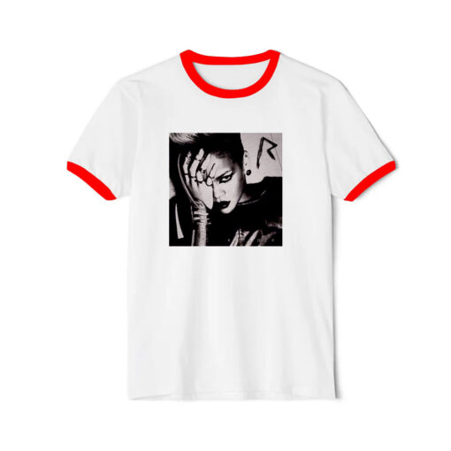 Rihanna Rated R Ringer Red Tee