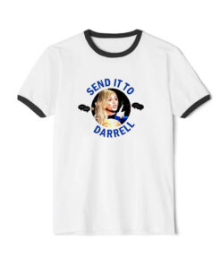Send It To Darrell Raquel Leviss Vanderpump Rules Ringer Black Tee