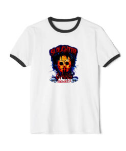 Slaughter Gang Its All A Blur Drake Tour Ringer Black Tee