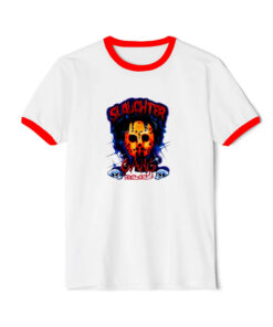 Slaughter Gang Its All A Blur Drake Tour Ringer Red Tee