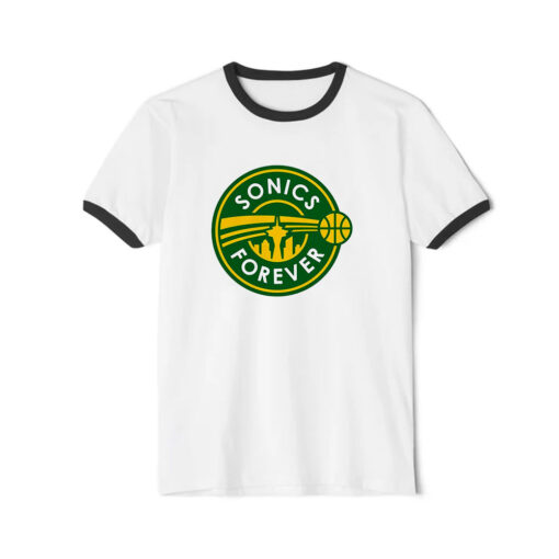 Sonic Forever Best Logo Ringer Black Tee