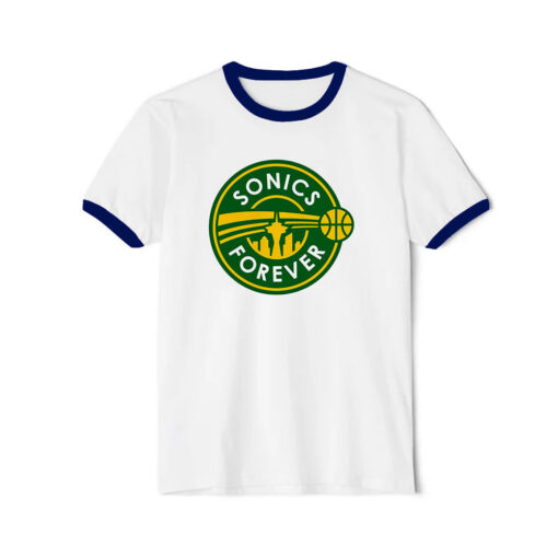 Sonic Forever Best Logo Ringer Navy Tee