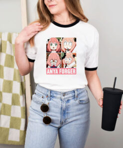 Spy X Family Cute Anya Action Comedy Anime Ringer Tee