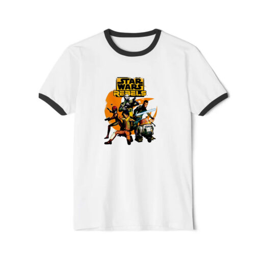 Star Wars Rebels The Good Guys Retro Movie Ringer Black Tee