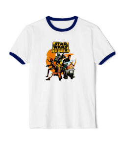 Star Wars Rebels The Good Guys Retro Movie Ringer Navy Tee