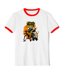 Star Wars Rebels The Good Guys Retro Movie Ringer Red Tee