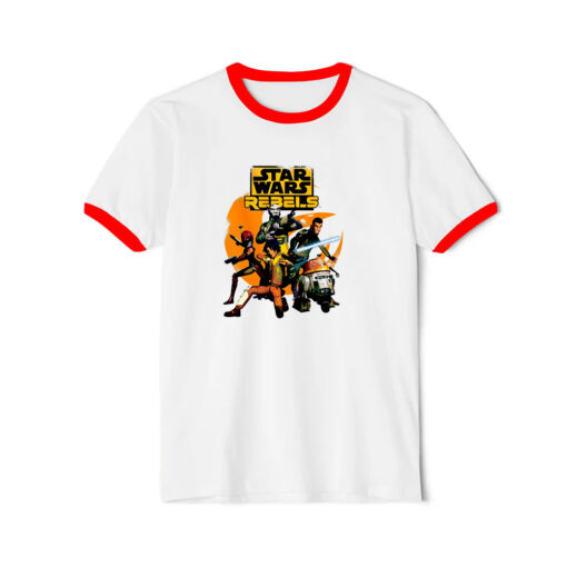 Star Wars Rebels The Good Guys Retro Movie Ringer Red Tee
