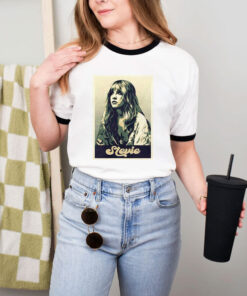 Stevie Vintage 70S Pastel Grunge Style Ringer Tee