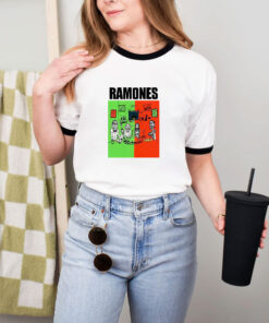 The Ramones Happy Family Tour Graphic Ringer Tee