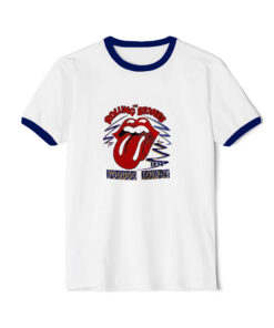 The Rolling Stones 1994 Voodoo Lounge World Tour Ringer Navy Tee