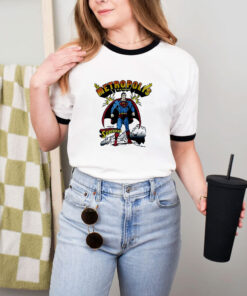 Vintage 1980 Superman Metropolis Ringer Tee