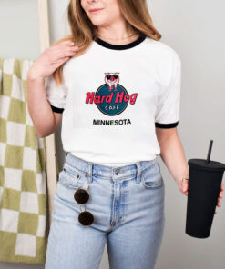 Vintage Hard Hog Cafe Minnesota Ringer Tee