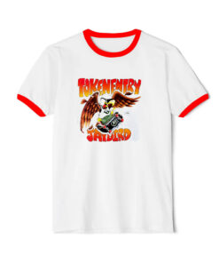 Vintage Token Entry Jaybird Graphic Ringer Red Tee