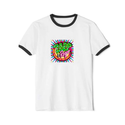 Zapp Roger Funk Band Music Funny Ringer Black Tee