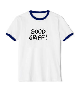 good grief Ringer Navy Tee