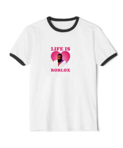life Is Love Roblox Dj Khaled Ringer Black Tee